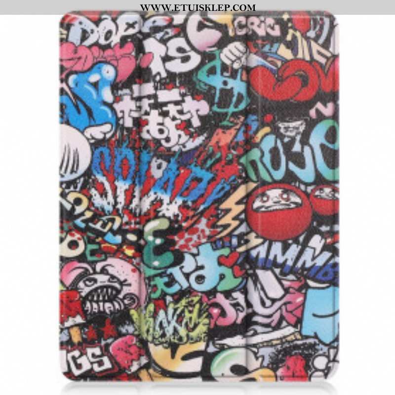 Etui Na Telefon do iPad Pro 12.9" (2022) Uchwyt Na Długopis Graffiti